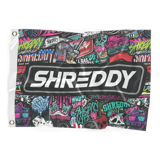 Shreddy Mash Up Flag