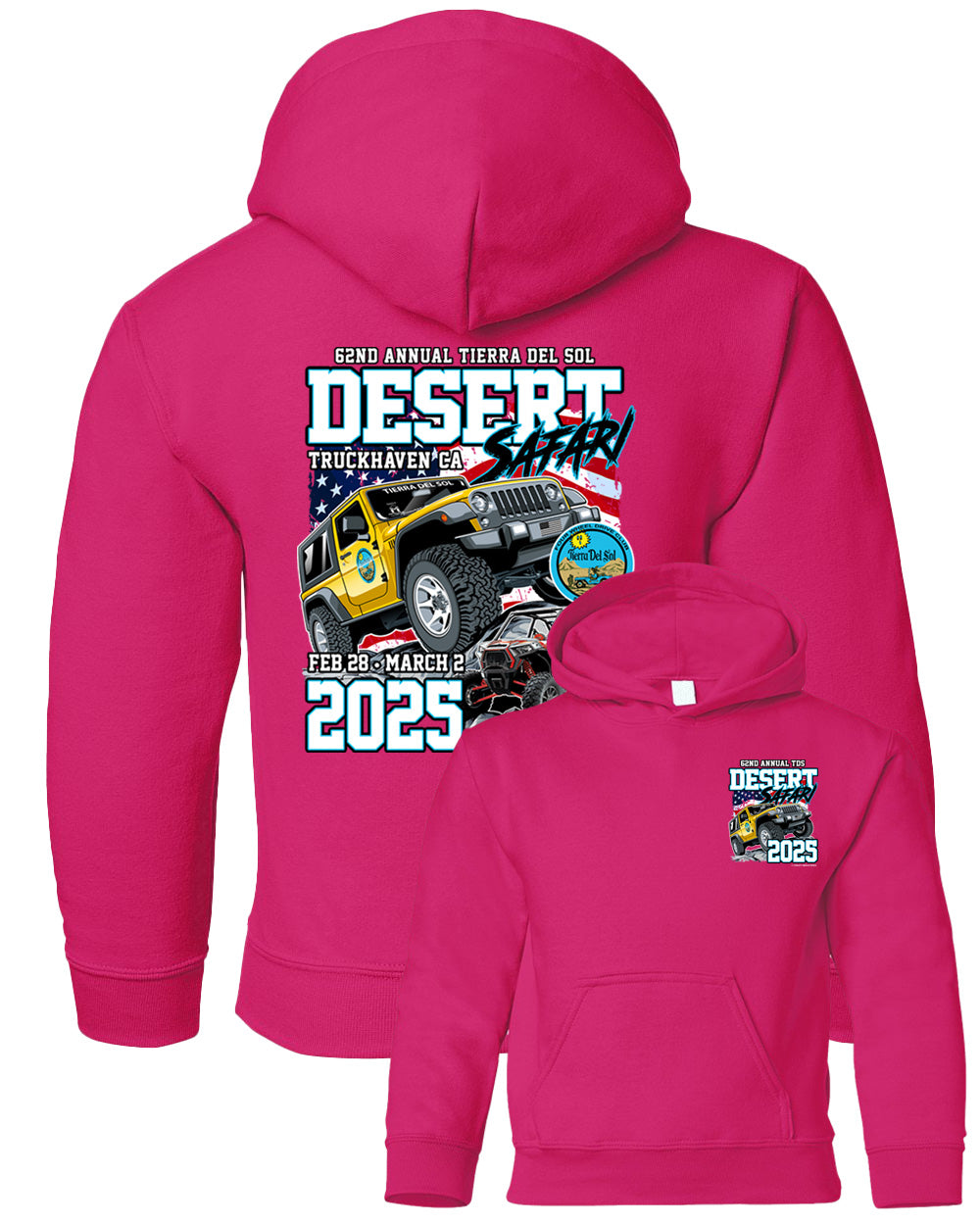 TDS 2025 Youth Hoodie Pink