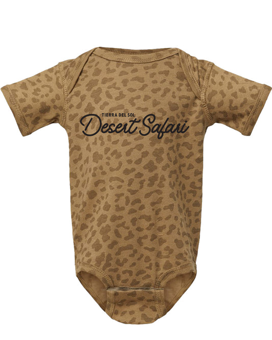 Cheetah Script Onesie